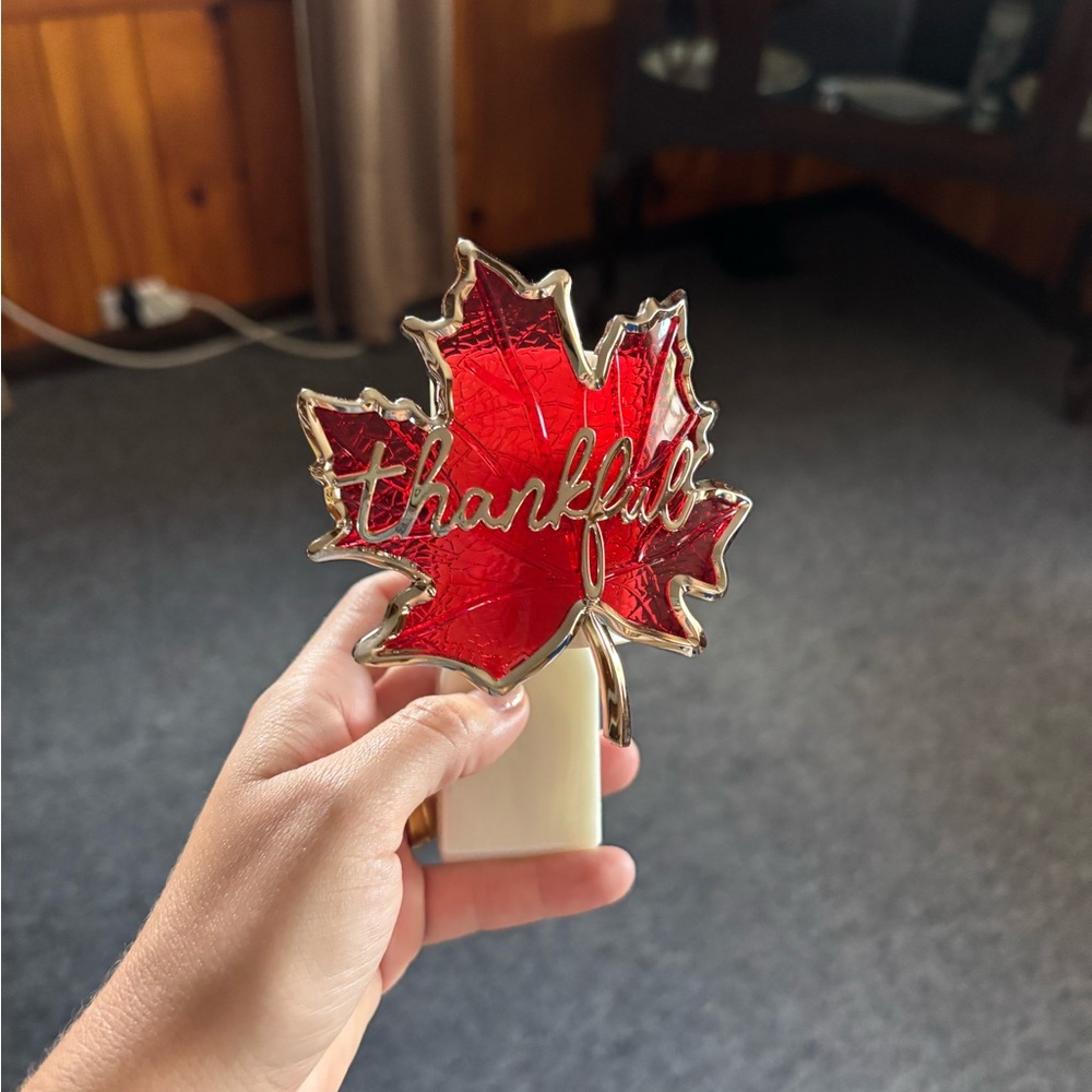 Red Maple Leaf Bath and Body Works Plug-In